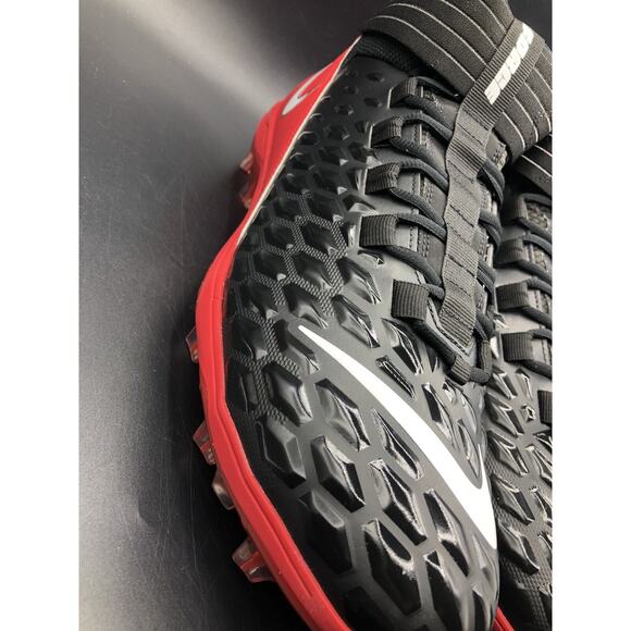 Nike PE Force Savage Pro 2 P Men's Sz 16 Football Cleats Black/Red BV3969-014 - Picture 5 of 10